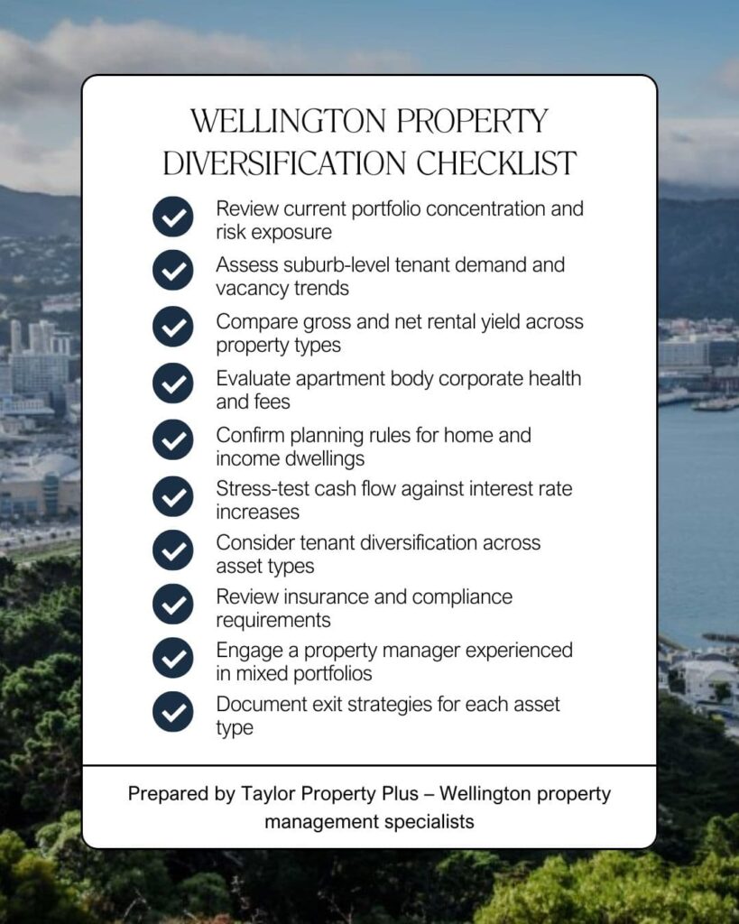 Wellington Property Diversification Checklist
